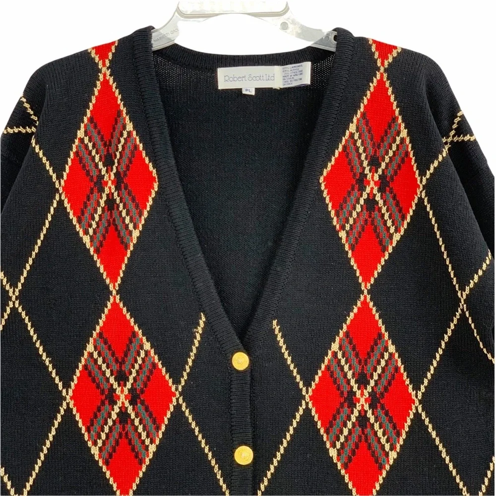 Vintage argyle sweater